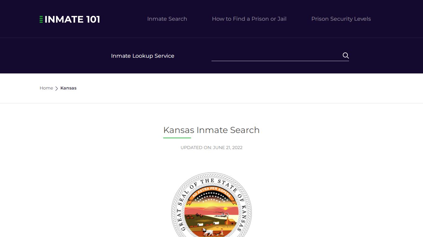 Kansas Inmate Search – Kansas Department of Corrections ...